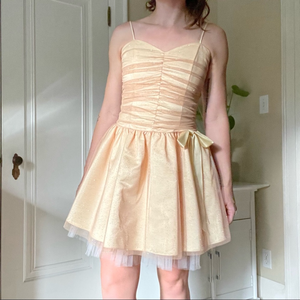 Sparkly Gold Prom Dress